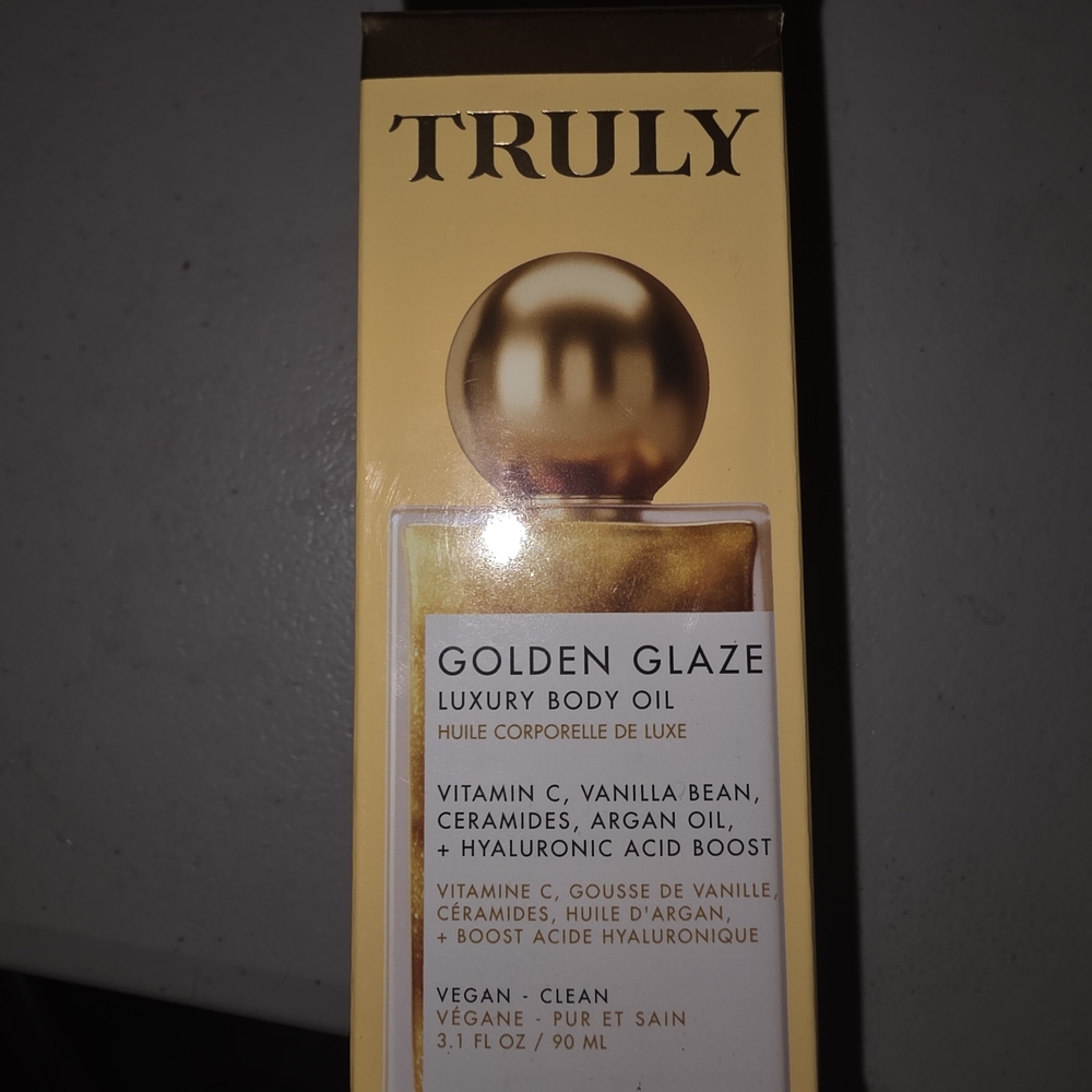 TRULY Golden Glaze Luxury Body Oil, Brand New In Box